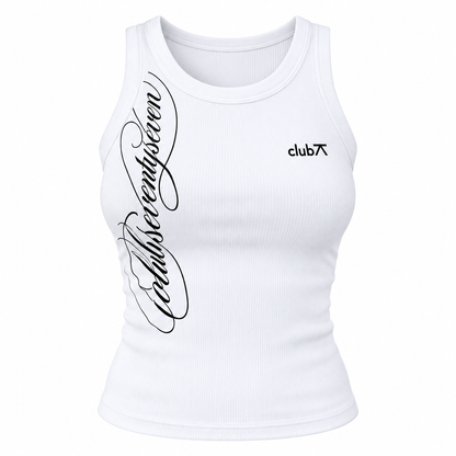 Club77 Women’s Tank Top (White)