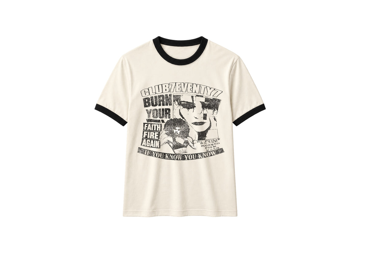 Club77 Rock N Roll Ringer Tee